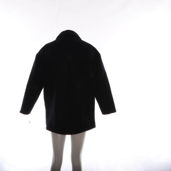 Free People S Blue Heavy Wool Coat - Picture 3 of 4